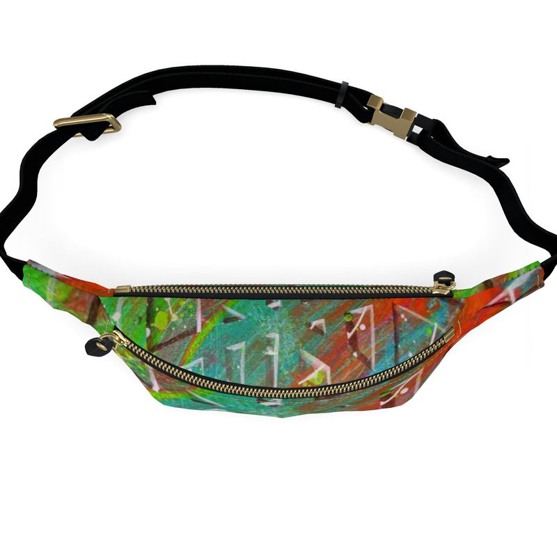 Gavin Scott 100% Genuine Nappa Leather Bum Bag / Fanny Pack / Crossbody Bag