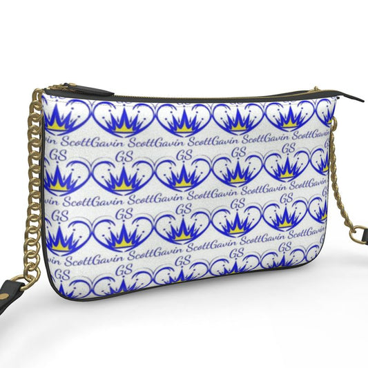 Gavin Scott Deluxe Leather ICONIC Double Zip Pouchette