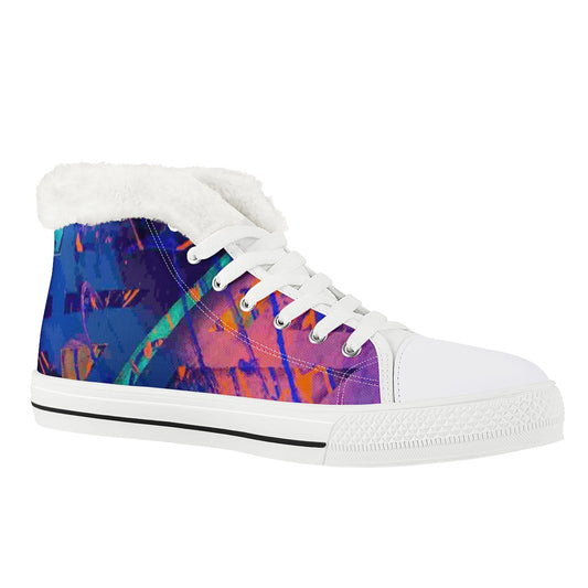 Gavin Scott Funky Faux Fur High Tops