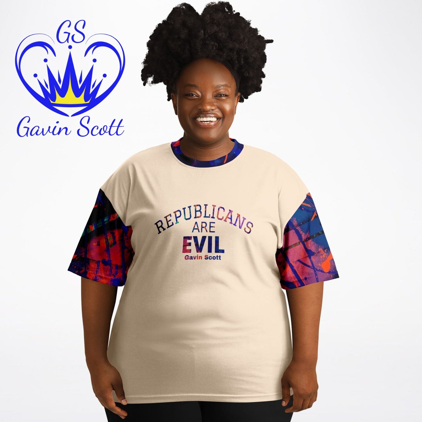 Gavin Scott REPUBLICANS ARE EVIL Tee (Genderless 2XL-6XL)