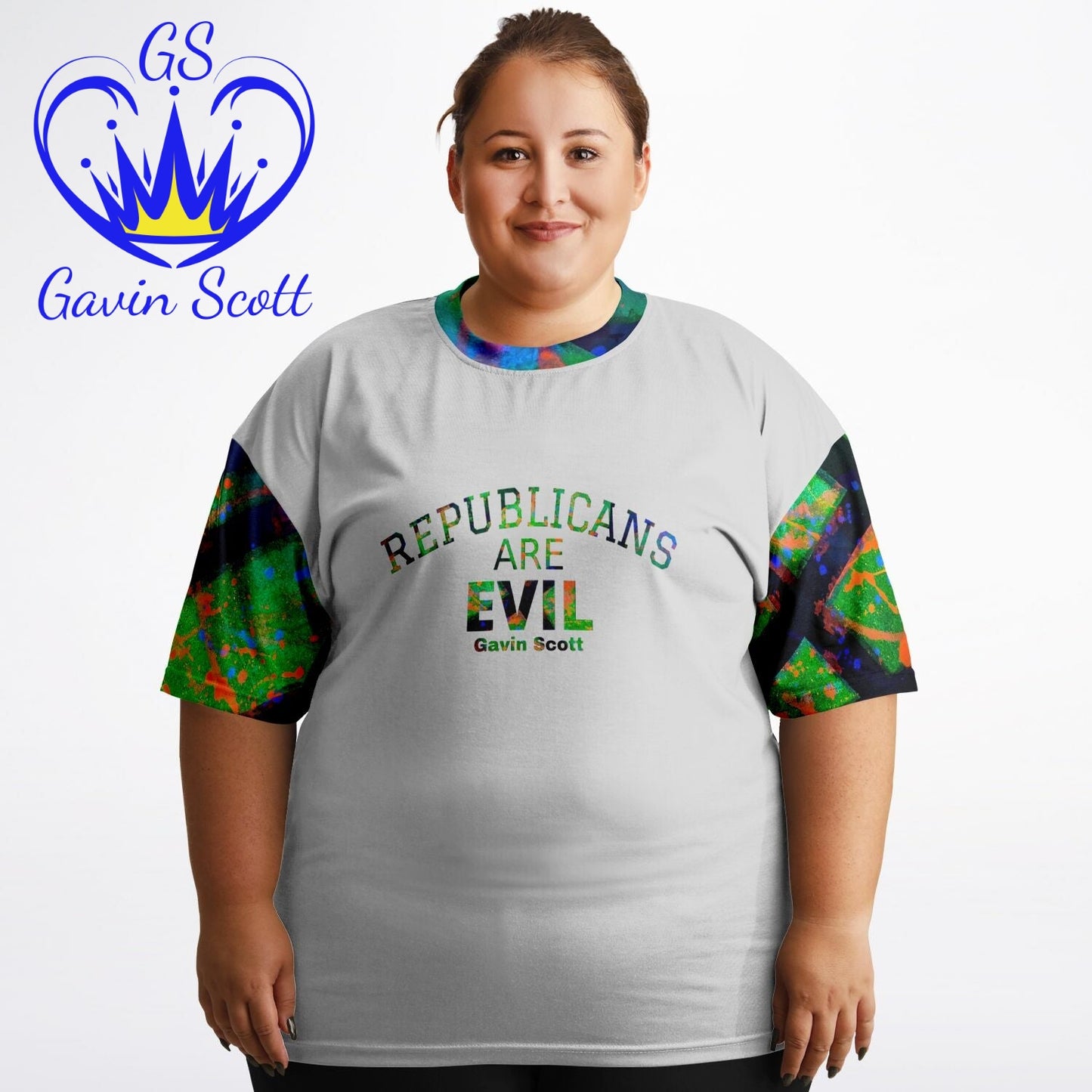 Gavin Scott REPUBLICANS ARE EVIL Tee (Genderless 2XL-6XL)