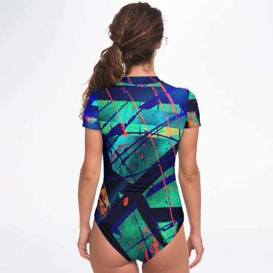 Gavin Scott Short Sleeve Festival Catsuit w/UPF 50+ Sun Protection (Femme XS-XL)