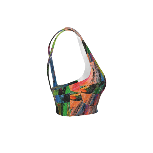 Gavin Scott Racerback Butter Soft Sports Bra (XS-3XL)