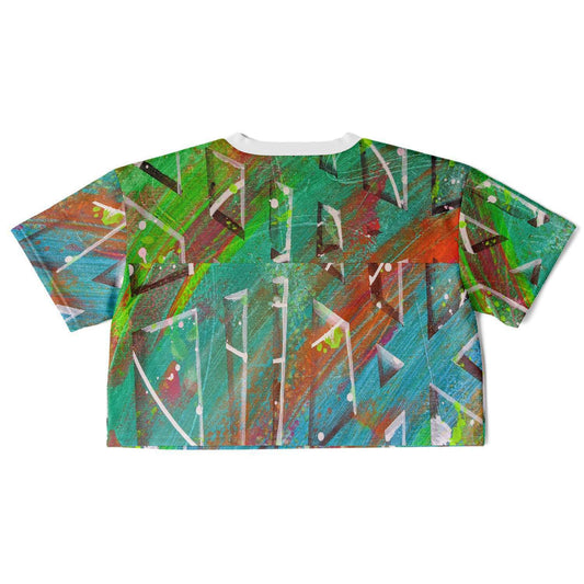 Gavin Scott Cropped Football Jersey w/Black Collar (Femme XS-XL)