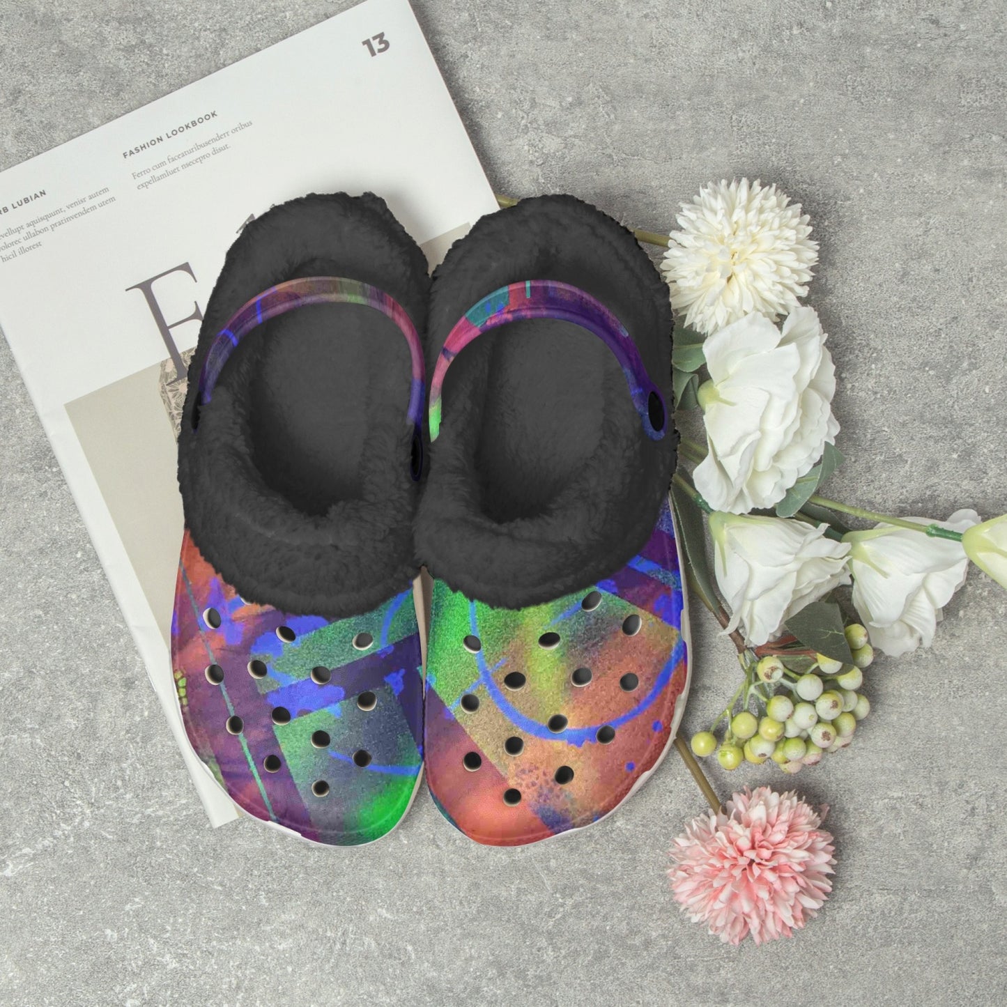 Gavin Scott Funky Faux Fur Grocs