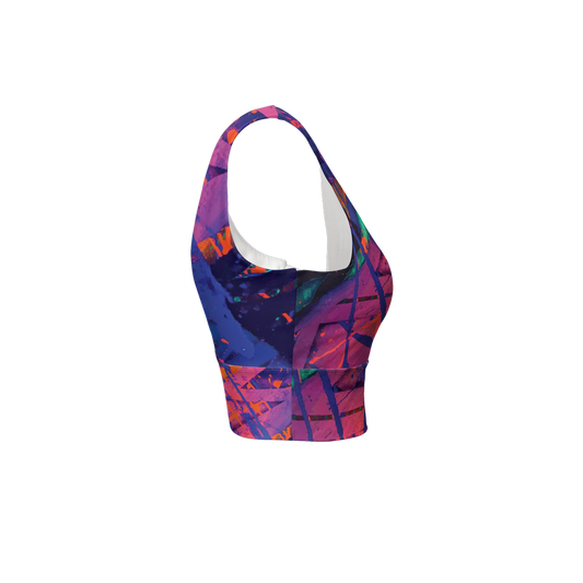 Gavin Scott Longline V-Shape-Back Sports Bra-Butter Soft Texture