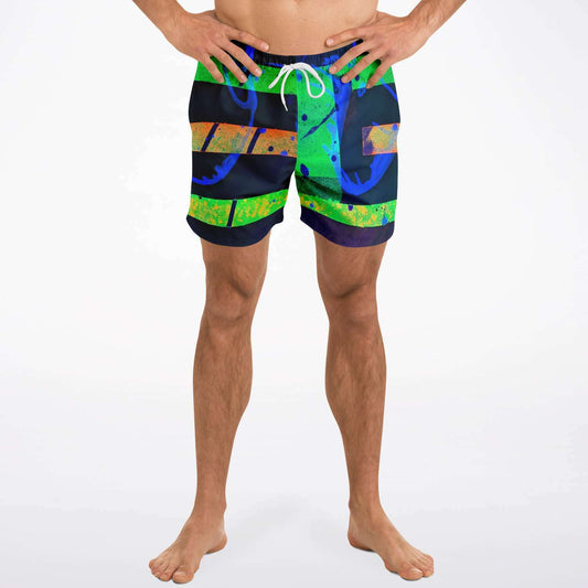 Gavin Scott Square Cut Swim Trunks (Masc XS-3XL)