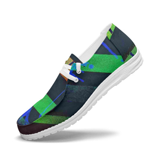 Gavin Scott Lace-Up Canvas Loafers