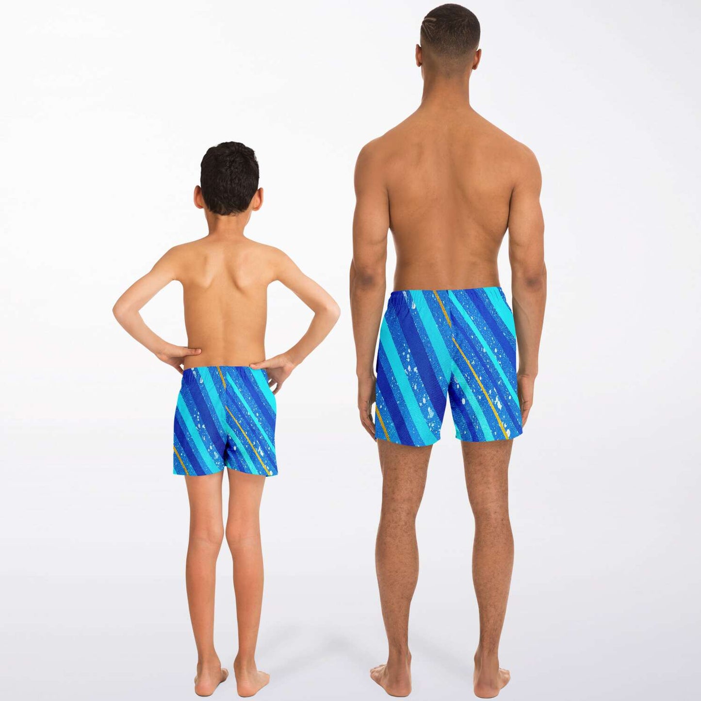 Gavin Scott Aqua Duo Trunk Set (Masc M:XS-3XL/B:XS-2XL)