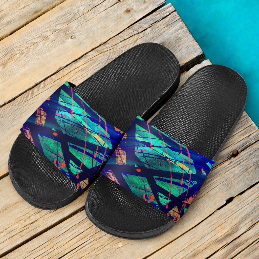 Gavin Scott Slide On Sandals - Black