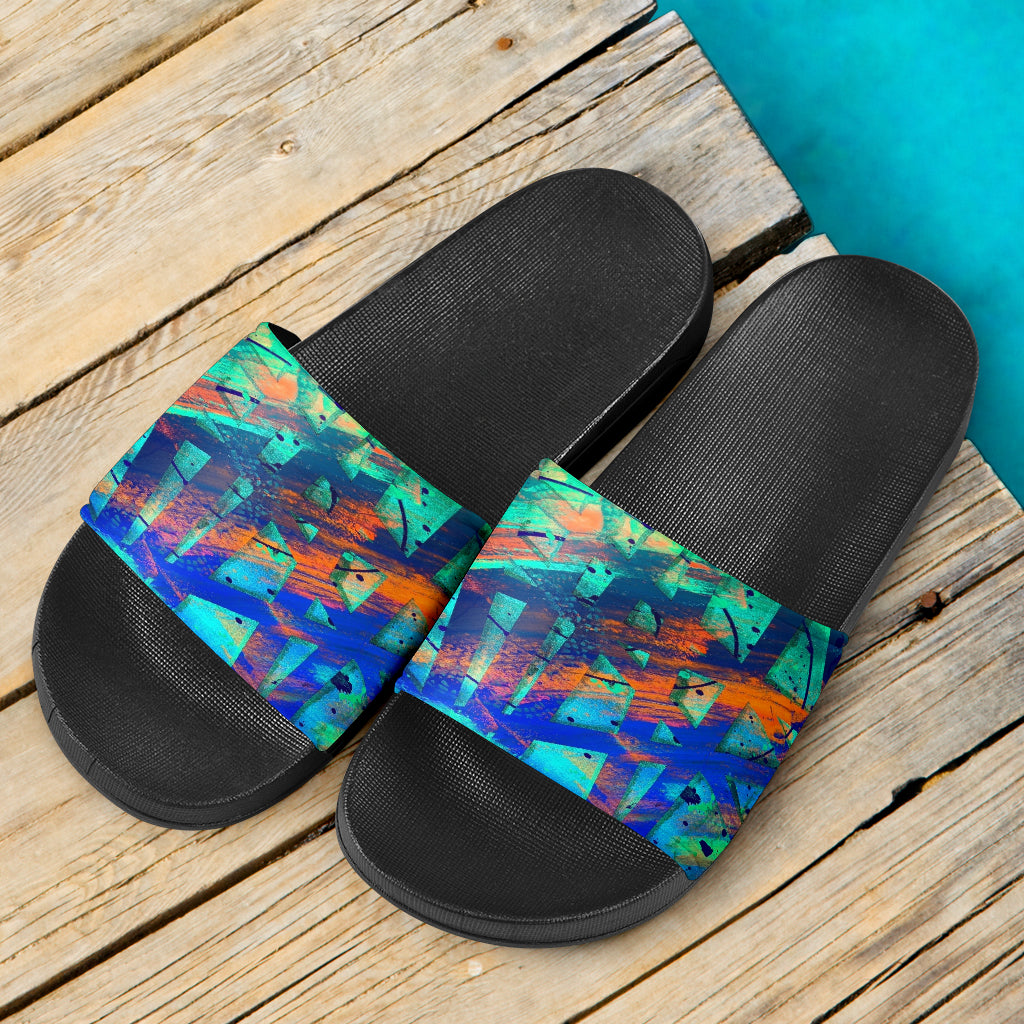 Gavin Scott Slide On Sandals - Black