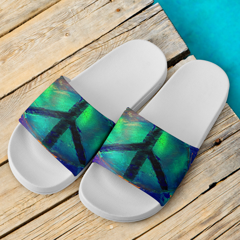 Gavin Scott Slide On Sandals - White