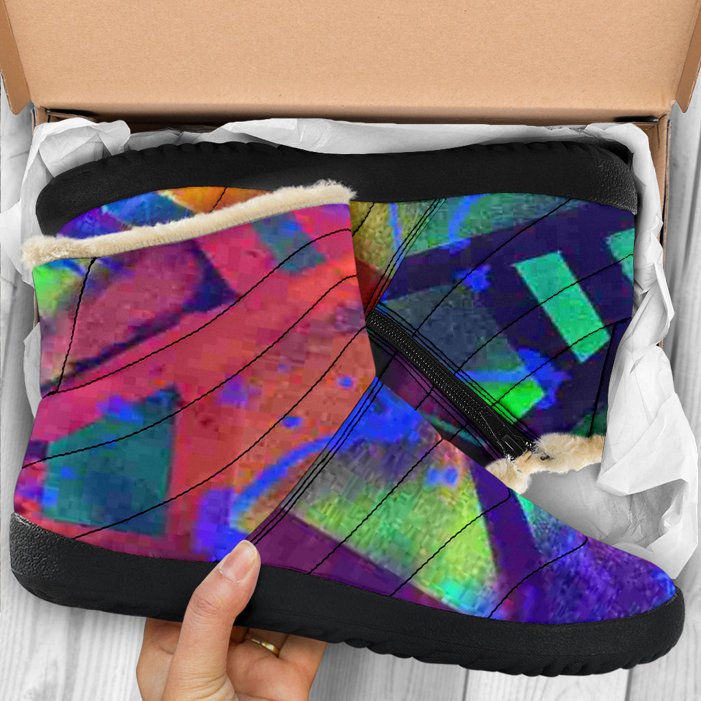 Gavin Scott Funky Faux Fur Slip-on Boots