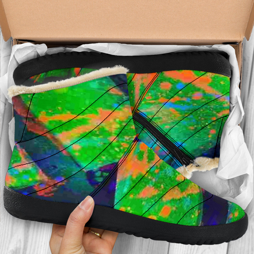 Gavin Scott Funky Faux Fur Slip-on Boots