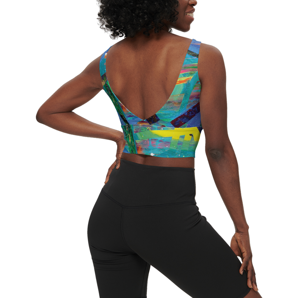 Gavin Scott Longline V-Shape-Back Sports Bra-Butter Soft Texture