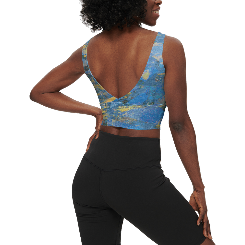 Gavin Scott Longline V-Shape-Back Sports Bra-Butter Soft Texture