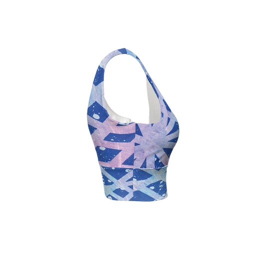 Gavin Scott Longline V-Shape-Back Sports Bra-Butter Soft Texture