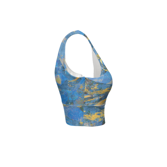 Gavin Scott Longline V-Shape-Back Sports Bra-Butter Soft Texture