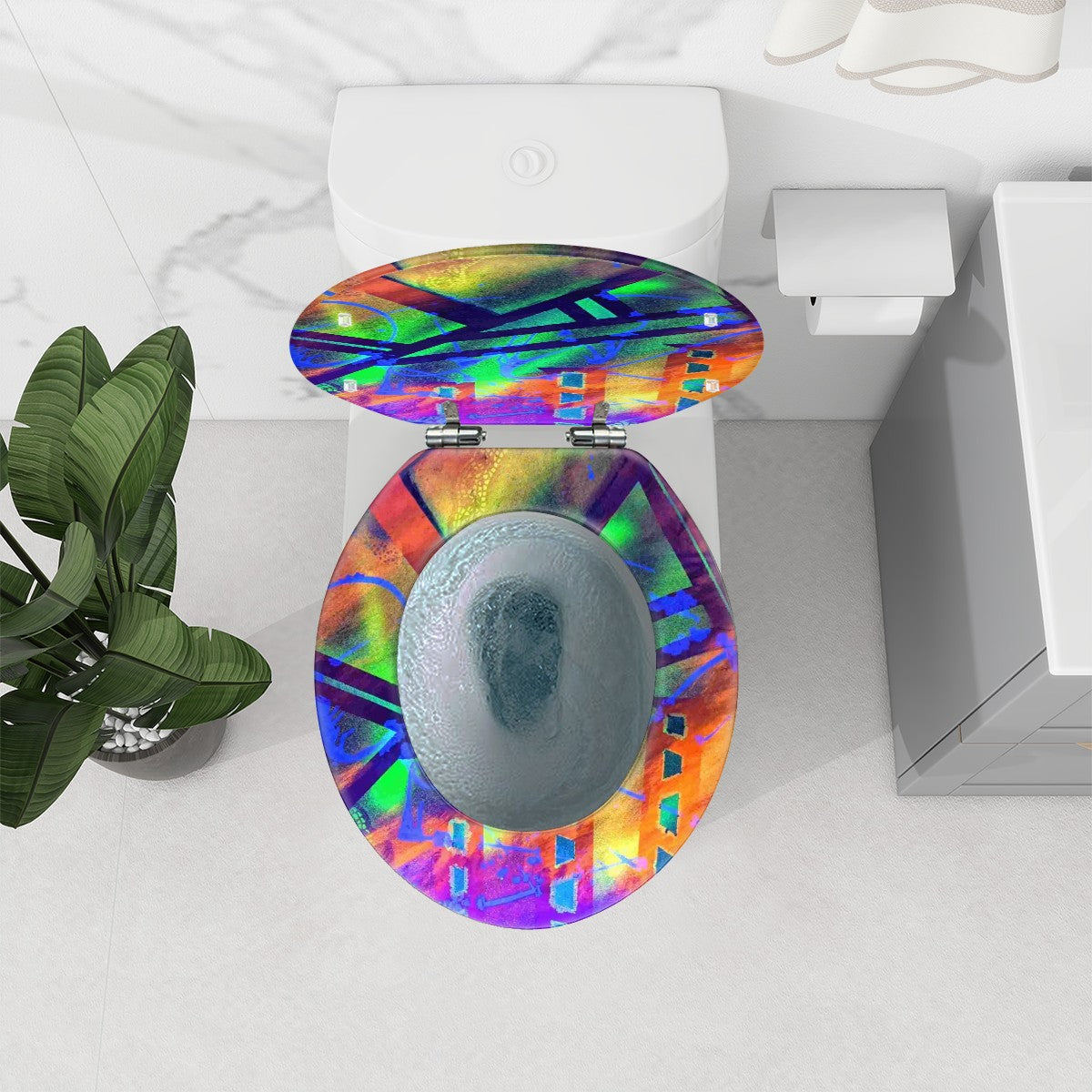 Round O-Shape Toilet Seats w/Lid