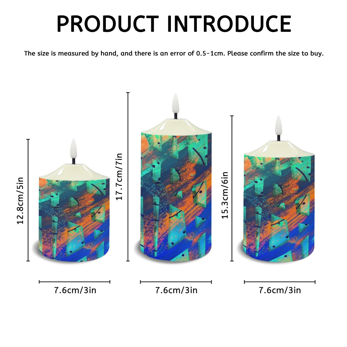 Gavin Scott Flameless Candles w/Remote (Set of 3)