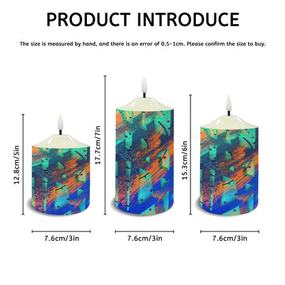 Gavin Scott Flameless Candles w/Remote (Set of 3)