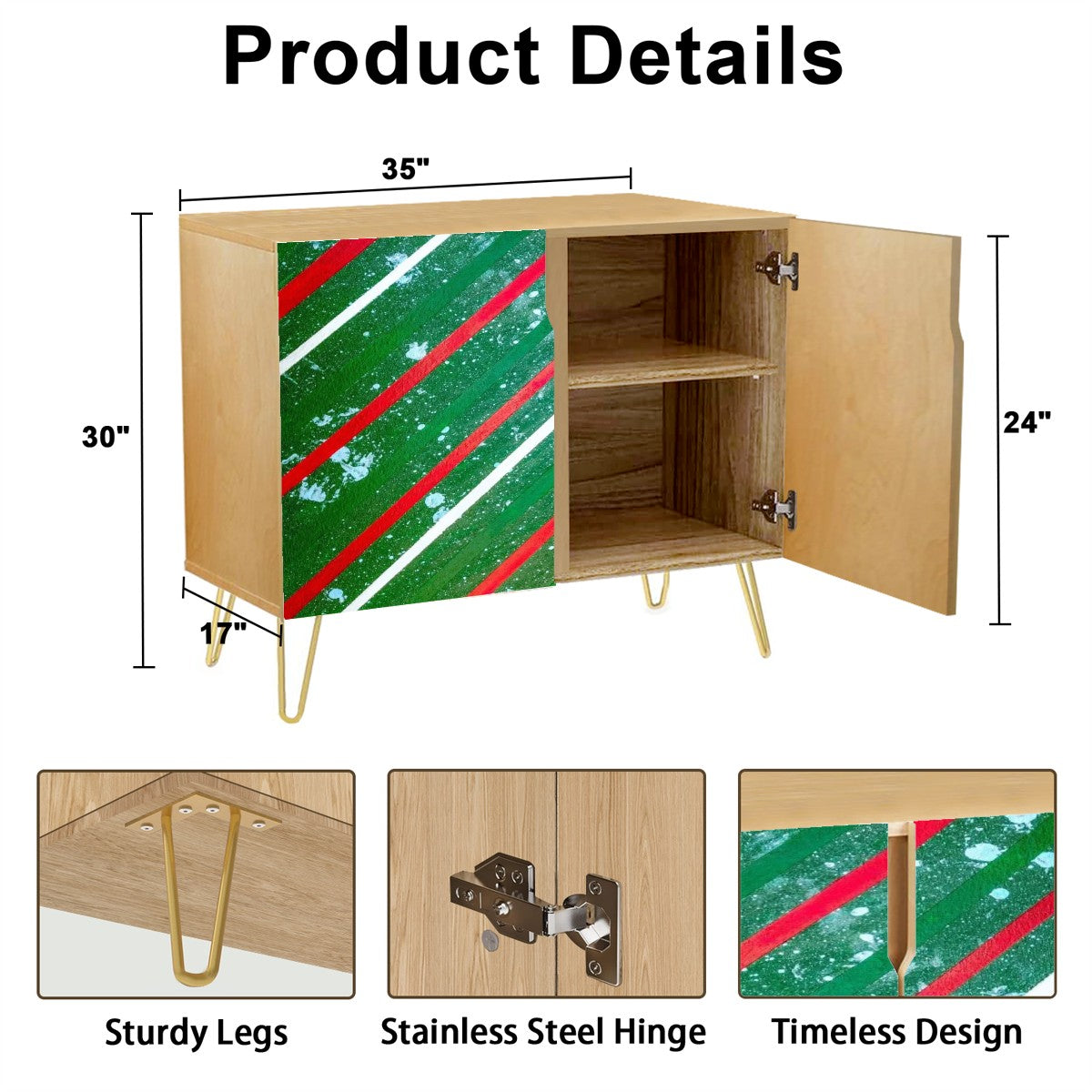 Gavin Scott Wooden Sideboard Cabinet