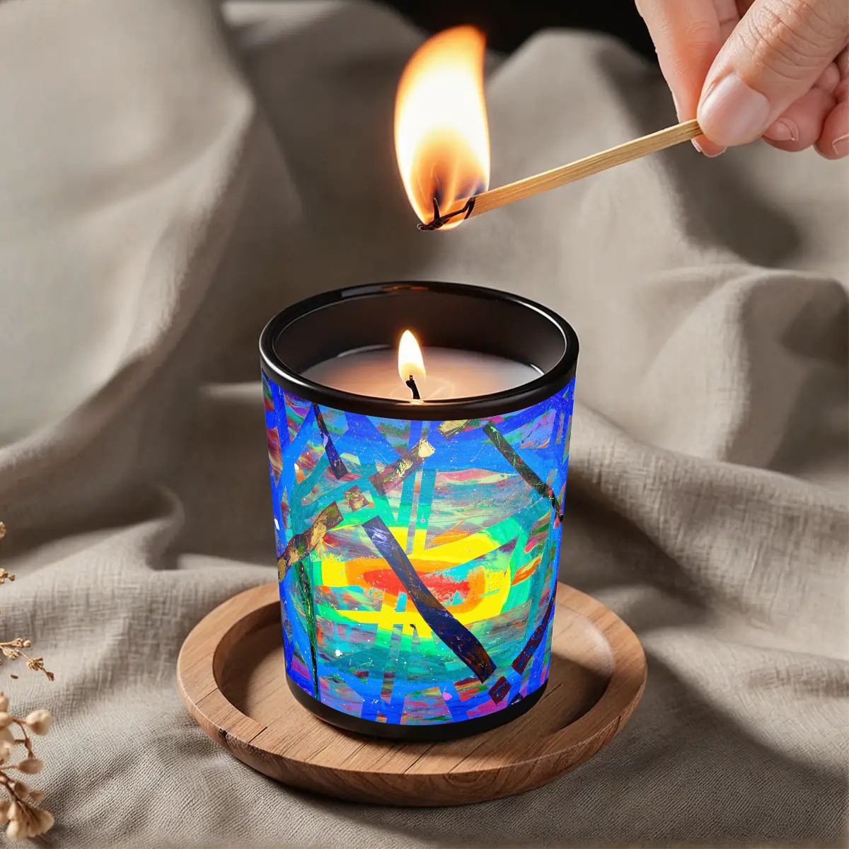 Gavin Scott Scented Black Jar Candle (6oz)