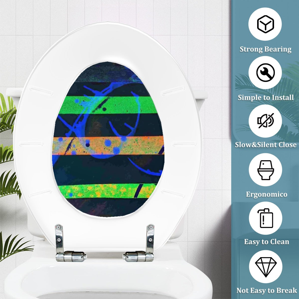 Gavin Scott Universal Toilet Seat w/Matching Soft-close Lid