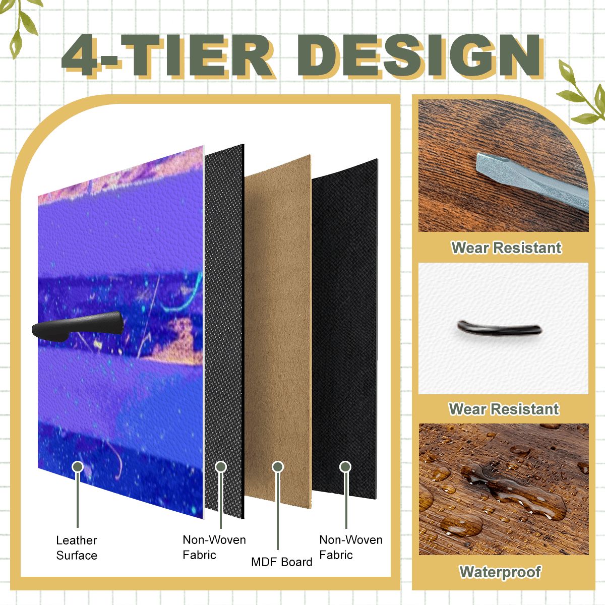 Gavin Scott TV Stand w/5 Drawer Dresser & Charging Station