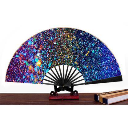 Gavin Scott Genuine Spun Silk Folding Hand Fans (4 Sizes)