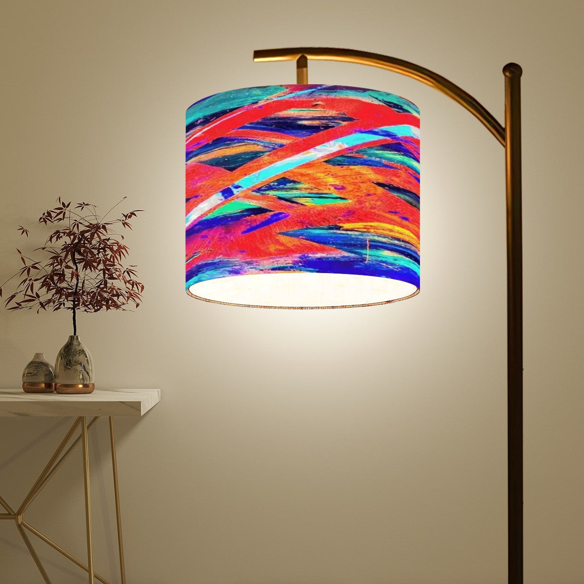 Gavin Scott Arc Floor Lamp w/Remote