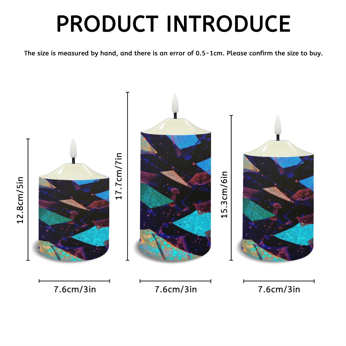 Gavin Scott Flameless Candles w/Remote (Set of 3)