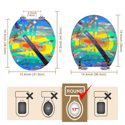 Gavin Scott Round Toilet Seat w/Matching Soft-close Lid (O-Shape)