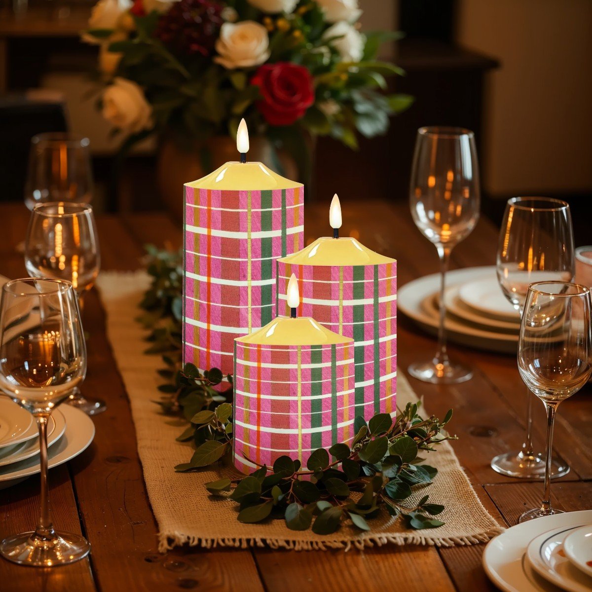 Gavin Scott Flameless Candles w/Remote (Set of 3)