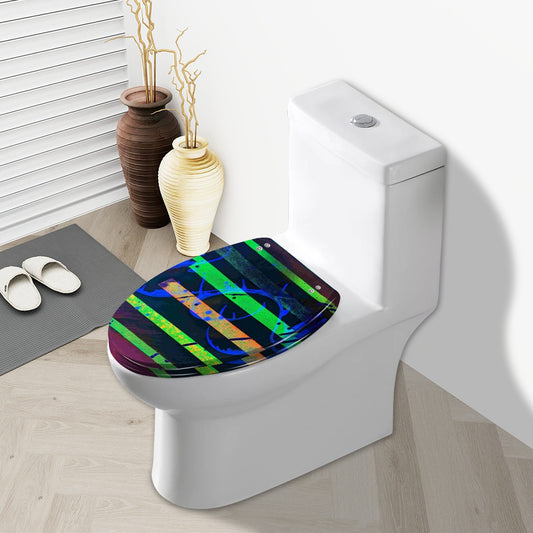 Gavin Scott Elongated Toilet Seat w/Matching Soft-close Lid (V-Shape)