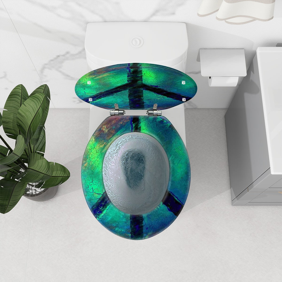 Gavin Scott Round Toilet Seat w/Matching Soft-close Lid (O-Shape)