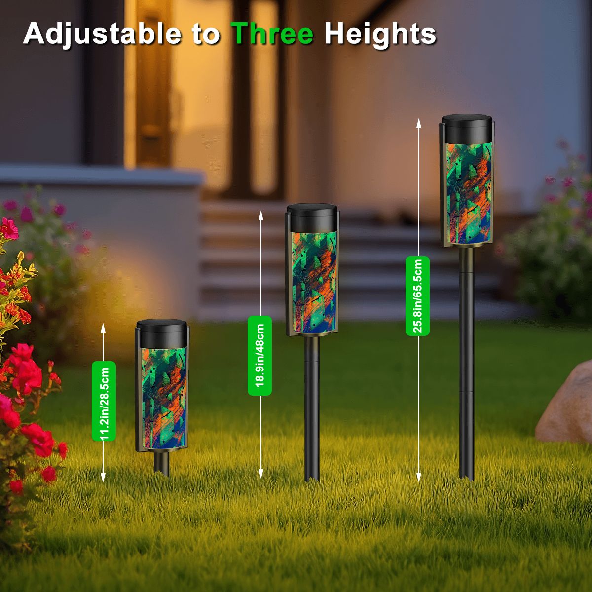 Gavin Scott Adjustable Outdoor Solar Lights (set of 4)