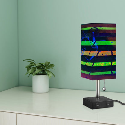 Gavin Scott Square Table Lamp with USB Port