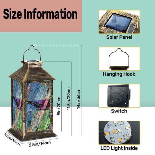 Gavin Scott Solar Powered Indoor/Outdoor Lantern