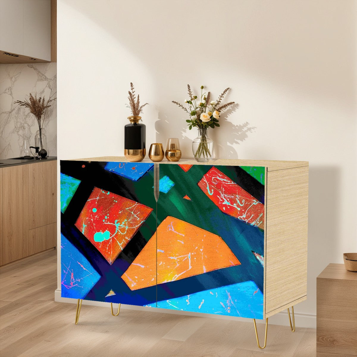 Gavin Scott Wooden Sideboard Cabinet