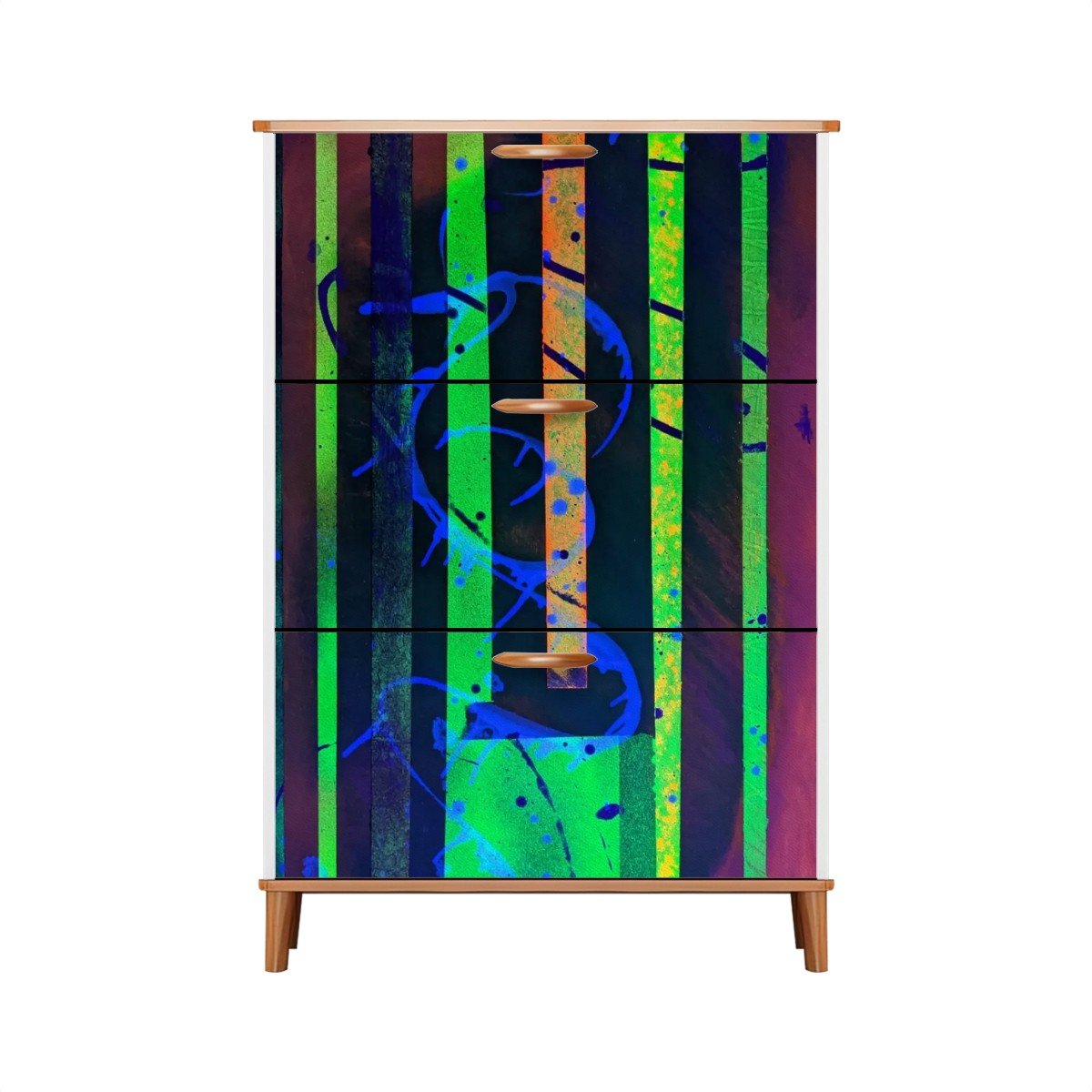 Gavin Scott Wood & Leather Shoe Cabinet