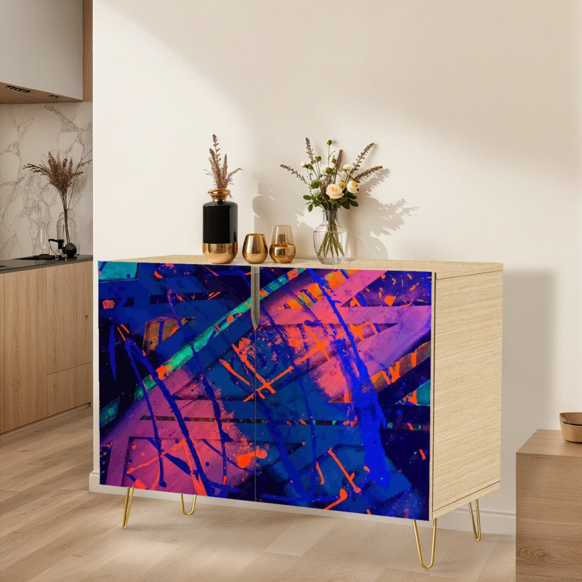 Gavin Scott Wooden Sideboard Cabinet