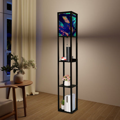 Gavin Scott Floor Lamp with Shelves