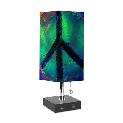 Gavin Scott Square Table Lamp with USB Port