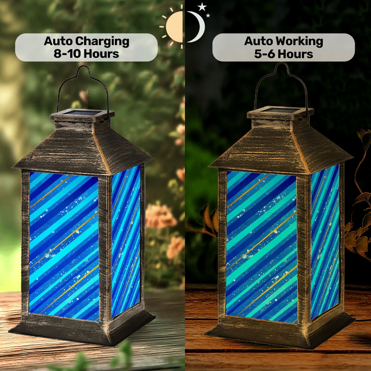 Gavin Scott Solar Powered Indoor/Outdoor Lantern