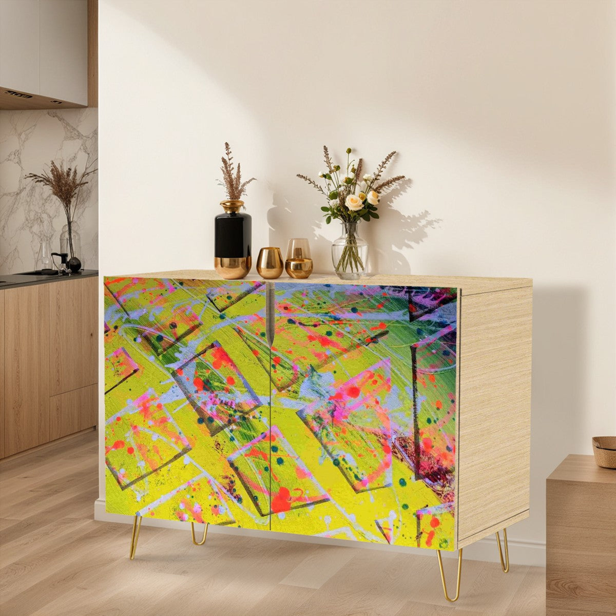 Gavin Scott Wooden Sideboard Cabinet