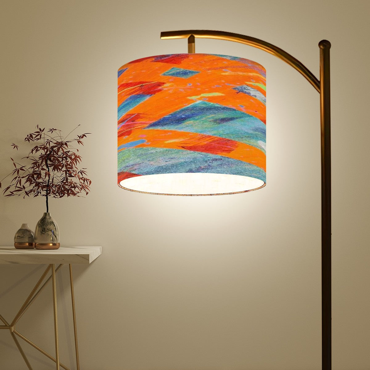 Gavin Scott Arc Floor Lamp w/Remote