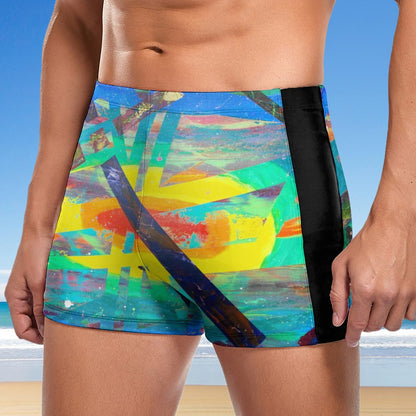 Gavin Scott Square Cut Swimming Trunks (Masc S-3XL)