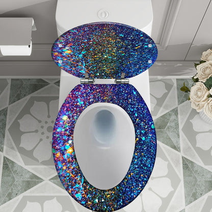 Gavin Scott Elongated Toilet Seat w/Matching Soft-close Lid (V-Shape)