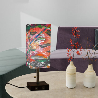 Gavin Scott Square Table Lamp with USB Port